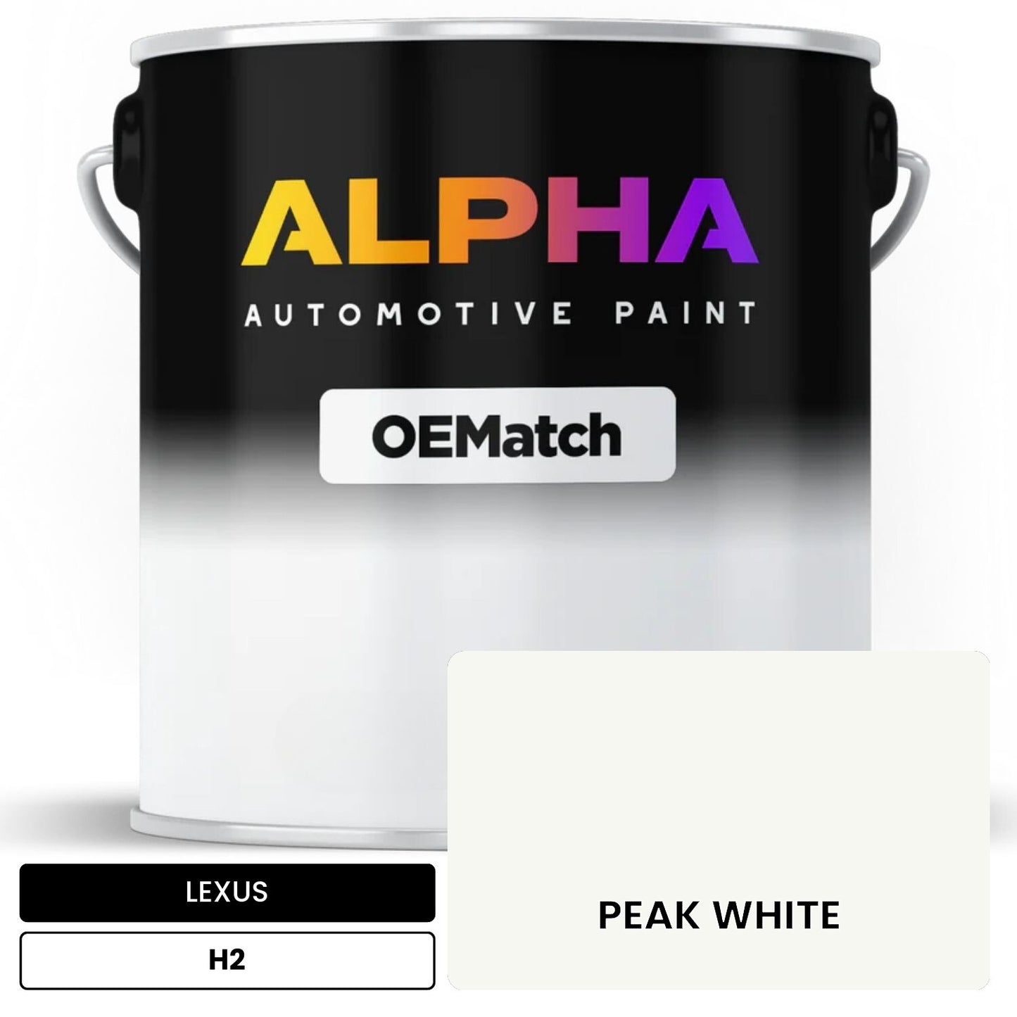 LEXUS PEAK WHITE H2 OEMatch Basecoat