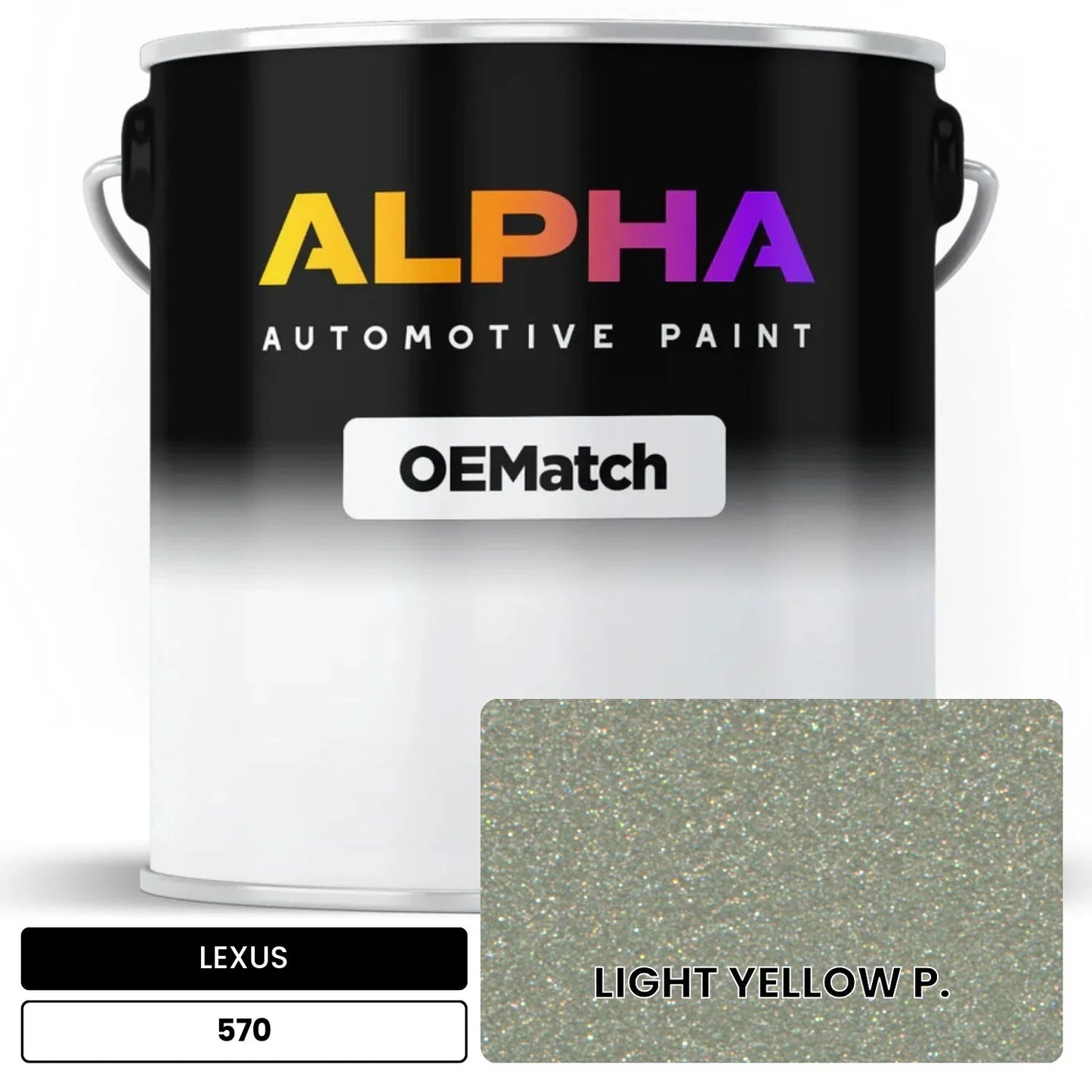 LEXUS LIGHT YELLOW P. 570 OEMatch Basecoat