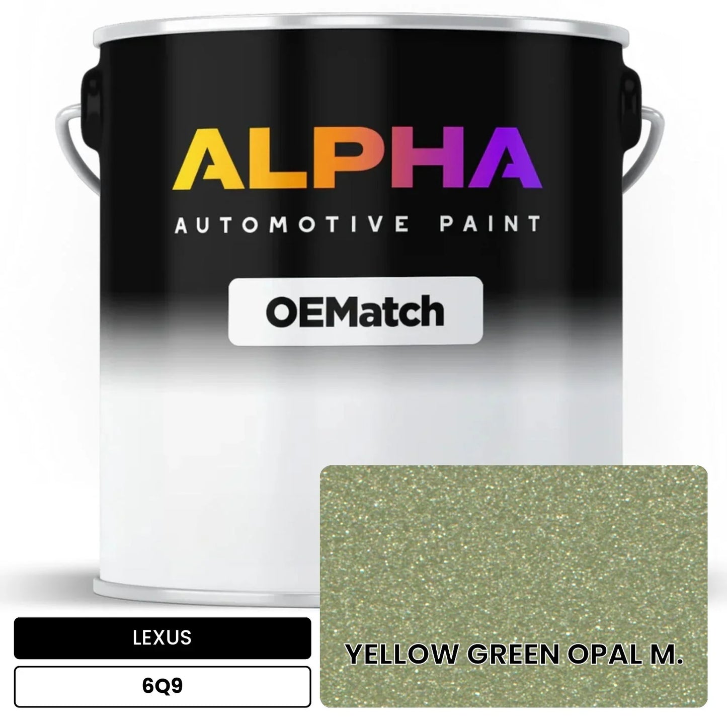 LEXUS YELLOW GREEN OPAL M. 6Q9 OEMatch Basecoat