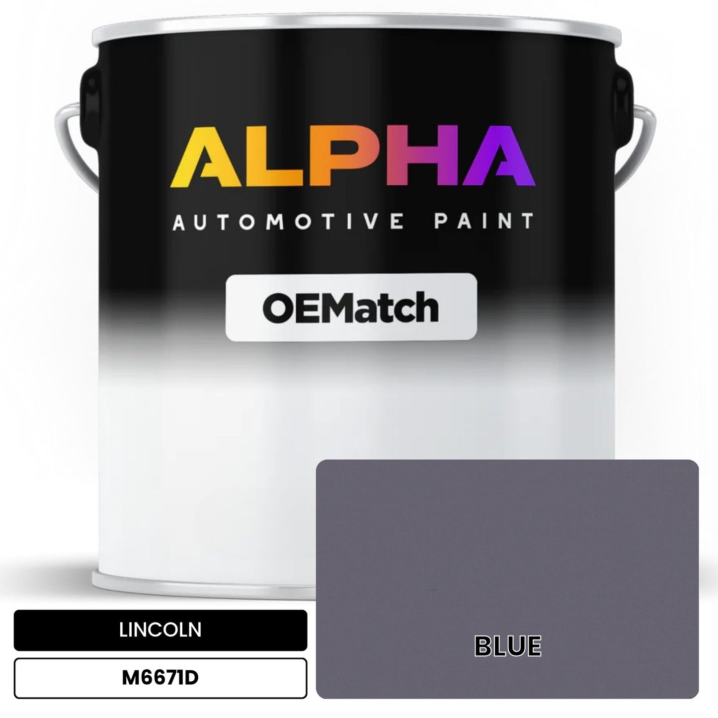 LINCOLN BLUE M6671D OEMatch Basecoat