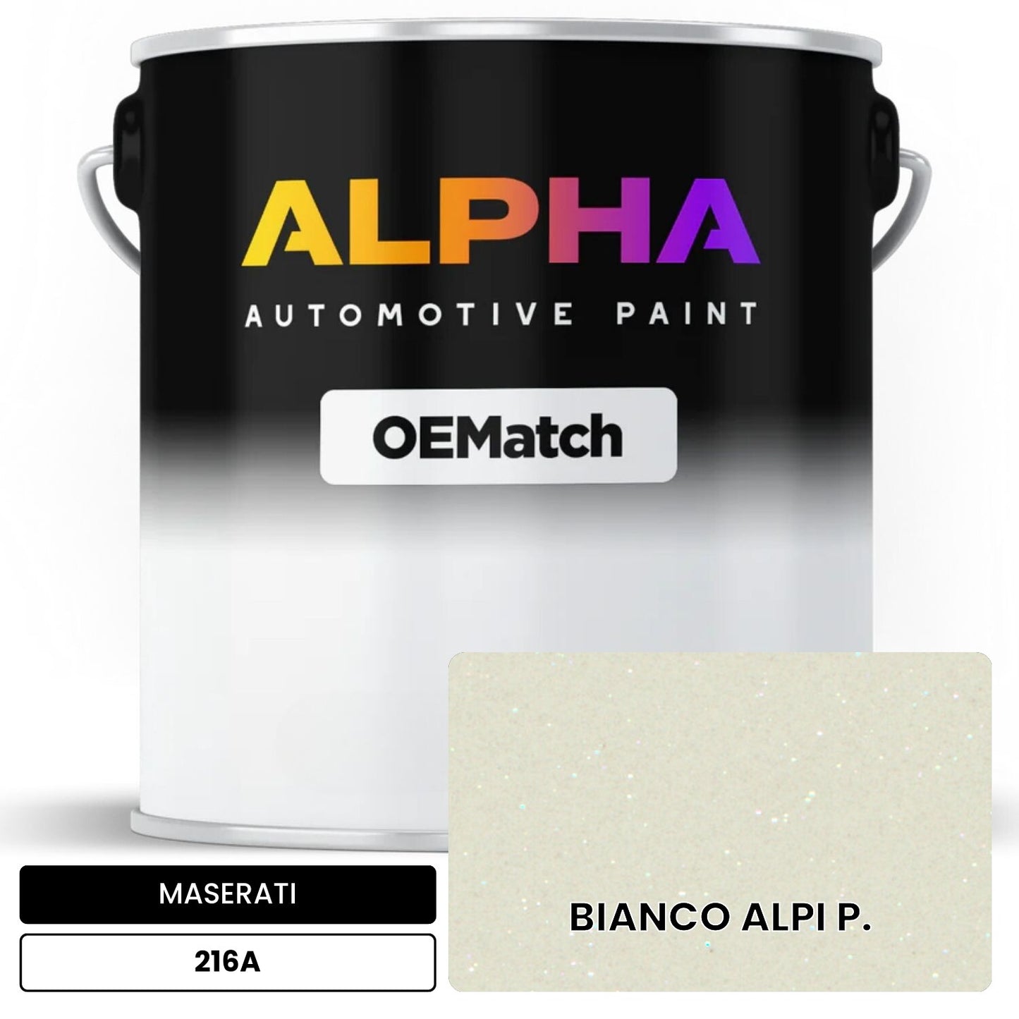 MASERATI BIANCO ALPI P. 216A OEMatch Basecoat