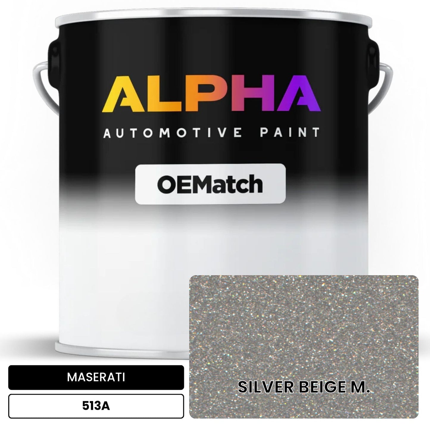 MASERATI SILVER BEIGE M. 513A OEMatch Basecoat