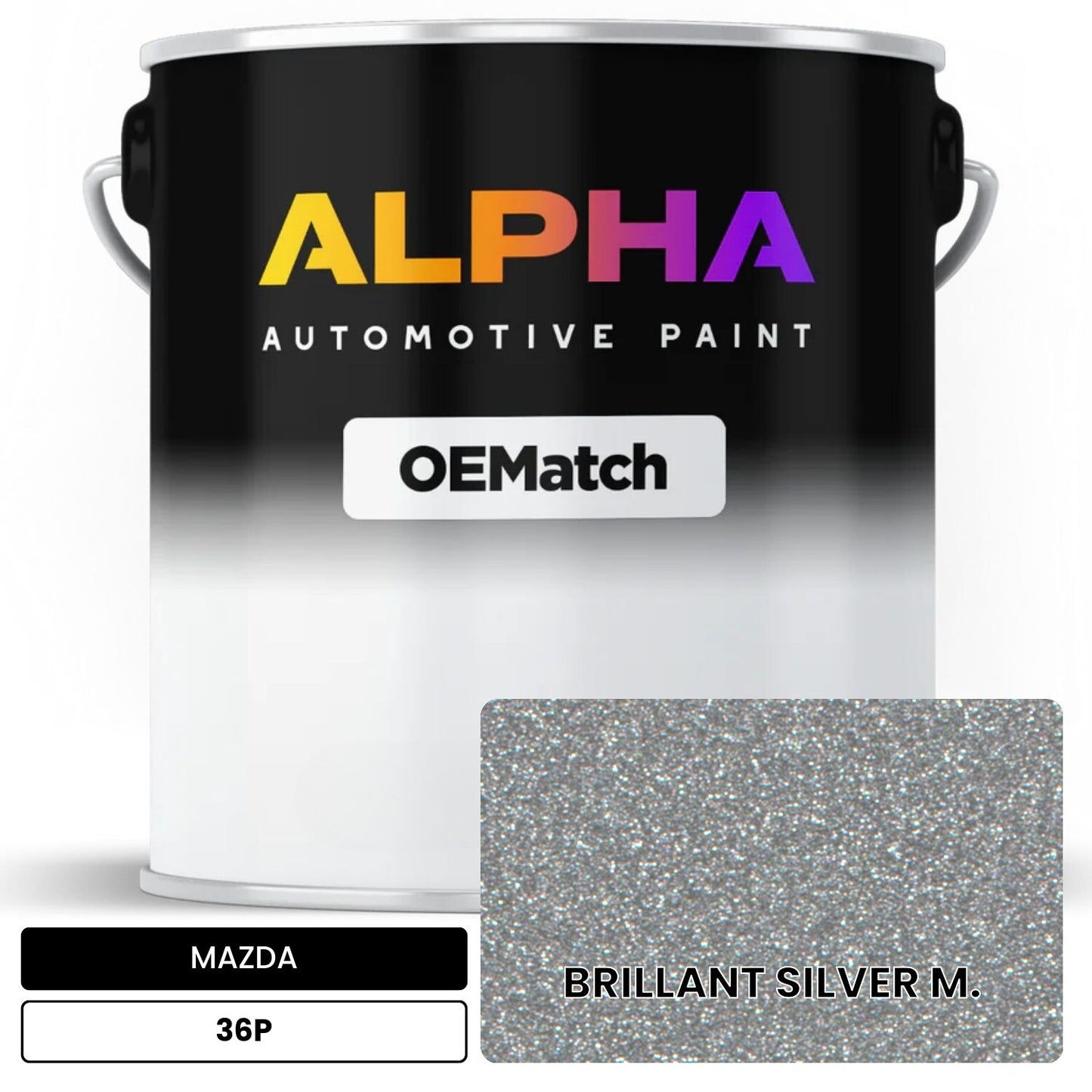 MAZDA BRILLANT SILVER M. 36P OEMatch Basecoat