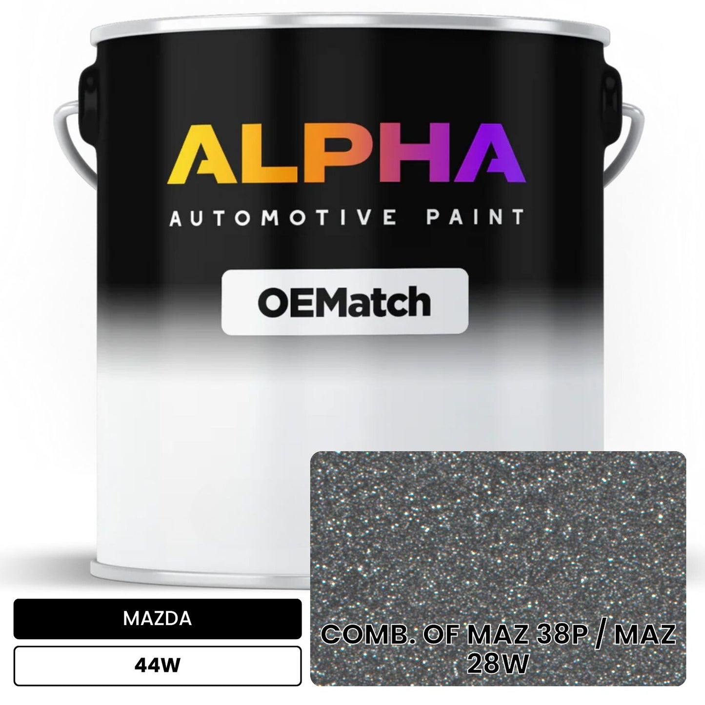 MAZDA COMB. OF MAZ 38P / MAZ 28W 44W OEMatch Basecoat