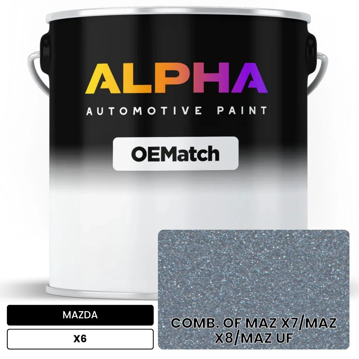 MAZDA COMB. OF MAZ X7/MAZ X8/MAZ UF X6 OEMatch Basecoat