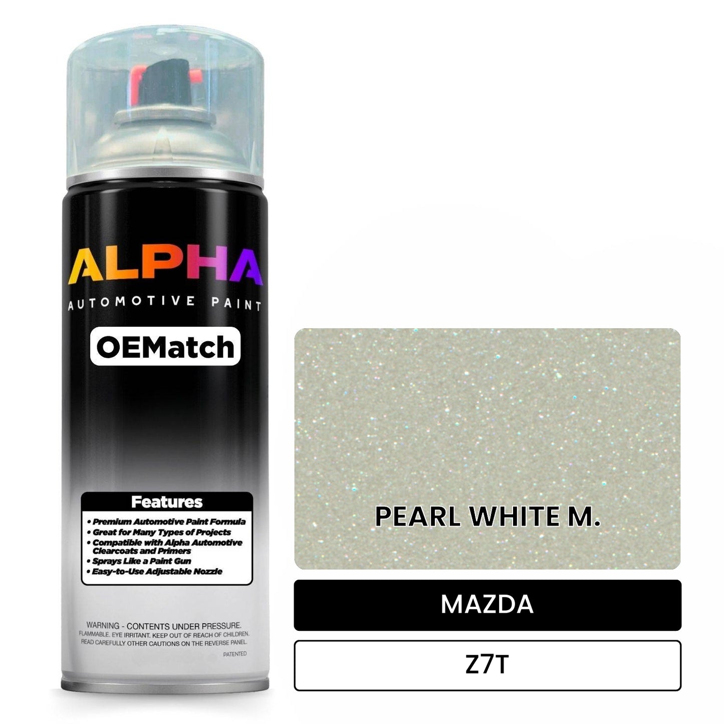 MAZDA PEARL WHITE M. Z7T OEMatch Spraycan