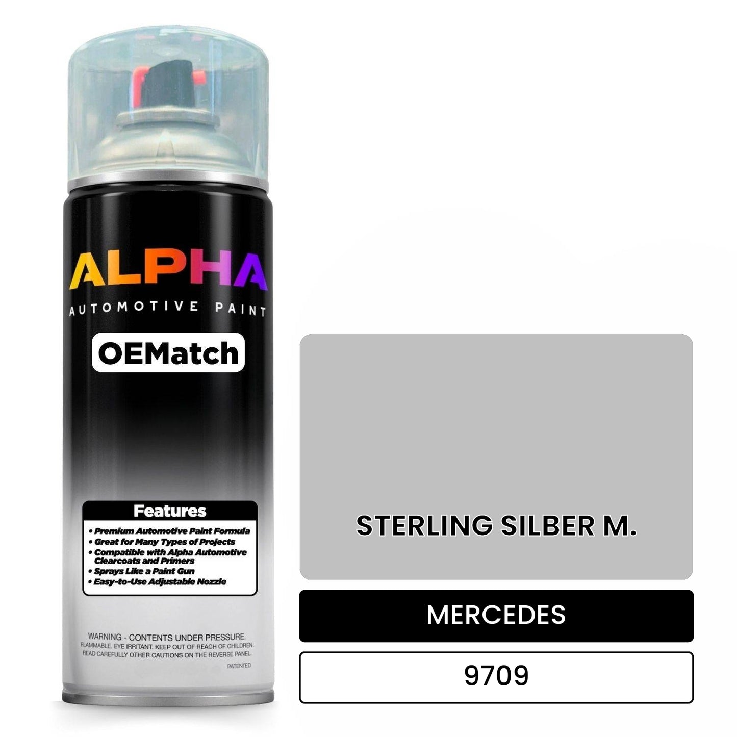 MERCEDES STERLING SILBER M. 9709 OEMatch Spraycan