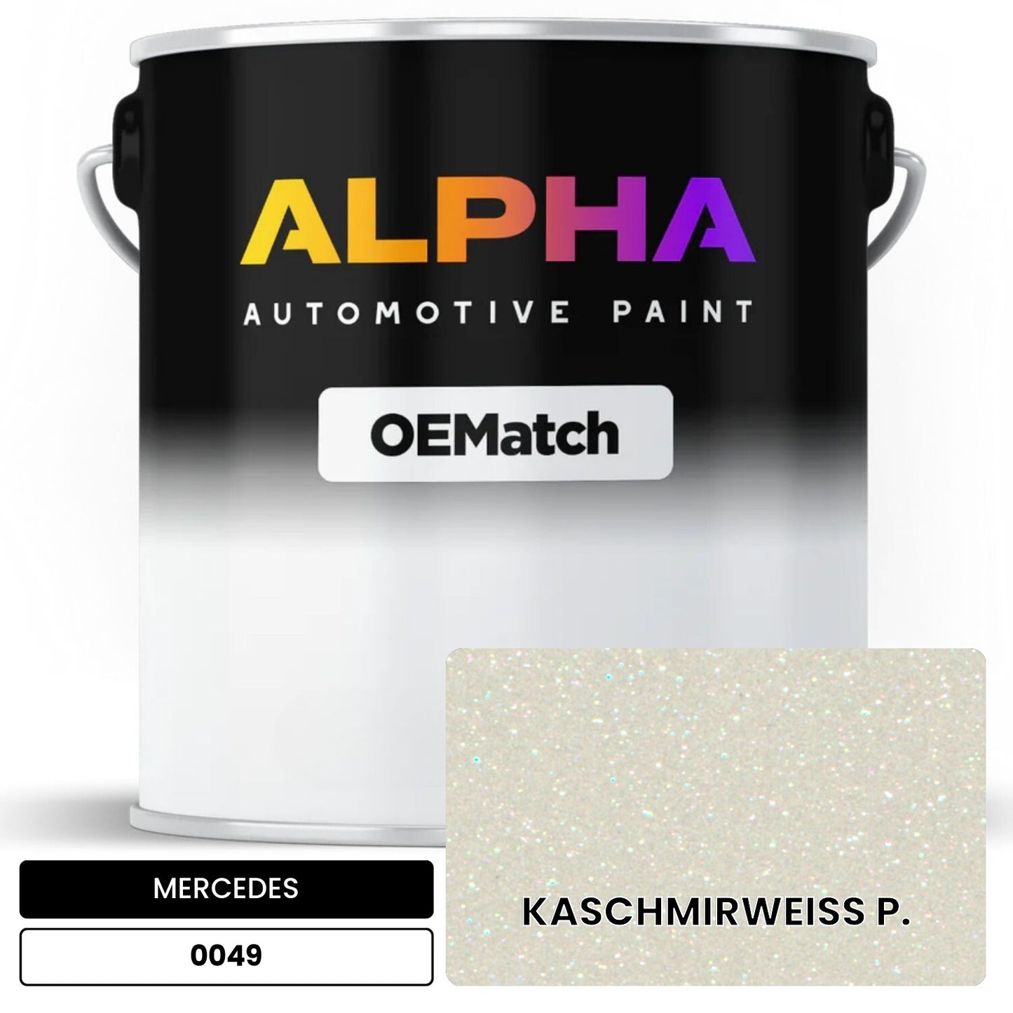 MERCEDES Cashmere White 0049 OEMatch Basecoat