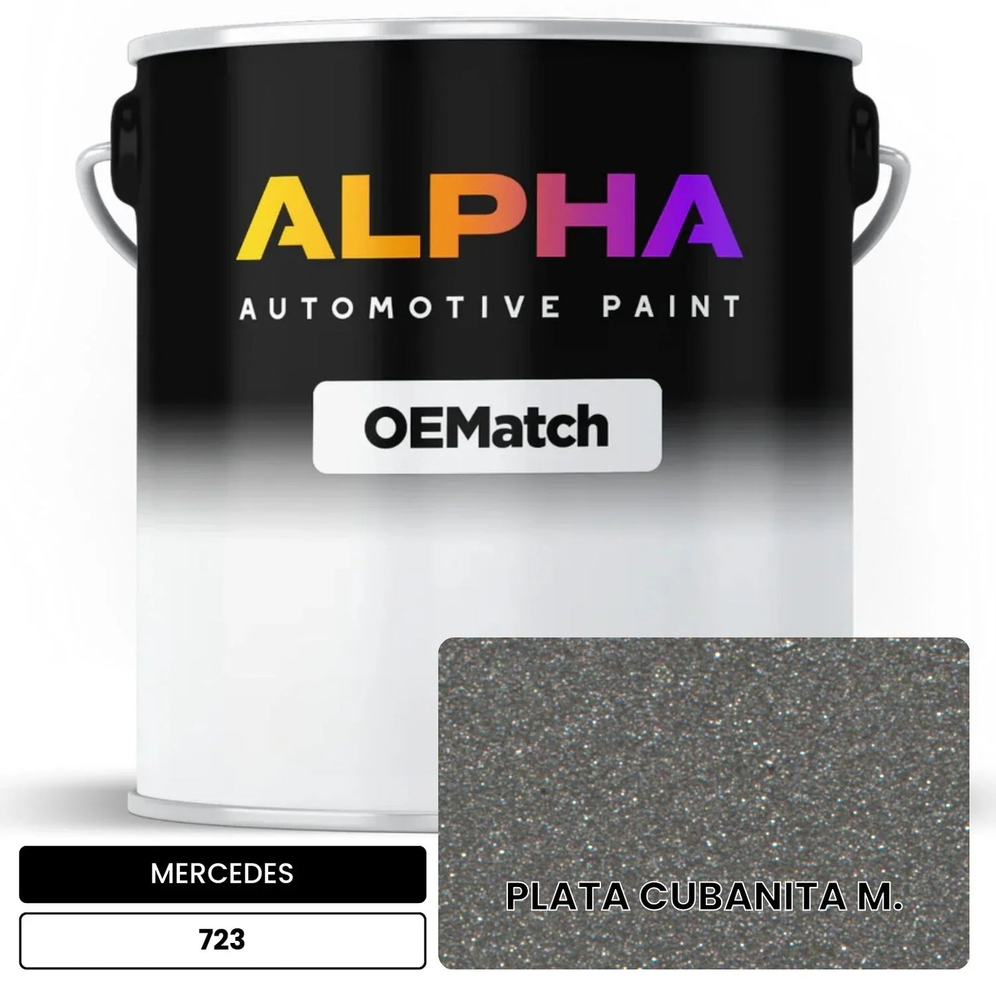 MERCEDES Cuban Silver 723 OEMatch Basecoat