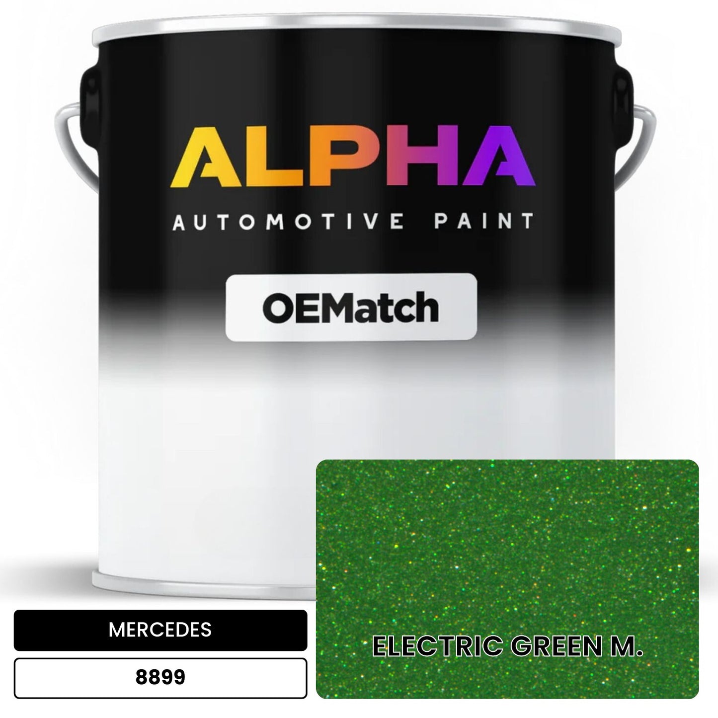 MERCEDES Electric Green 8899 OEMatch Basecoat