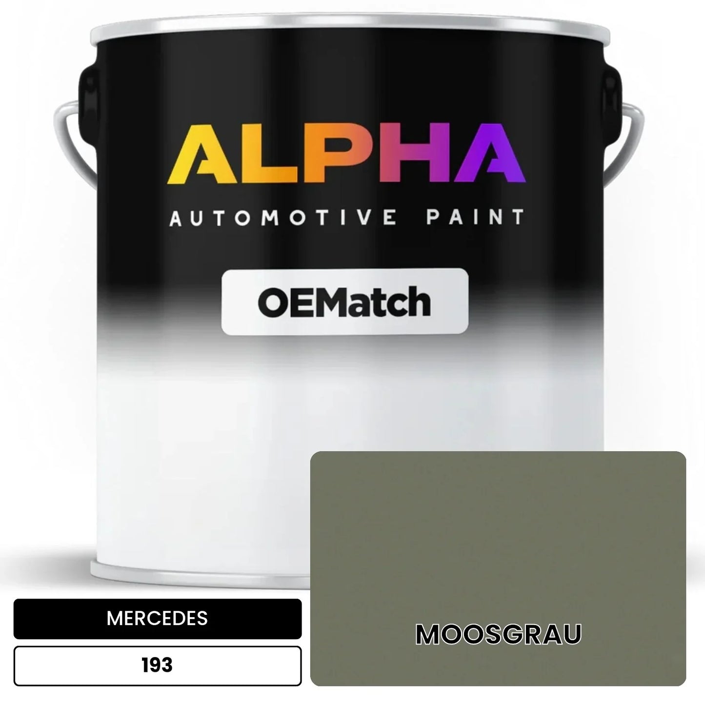MERCEDES Moss Gray 193 OEMatch Basecoat