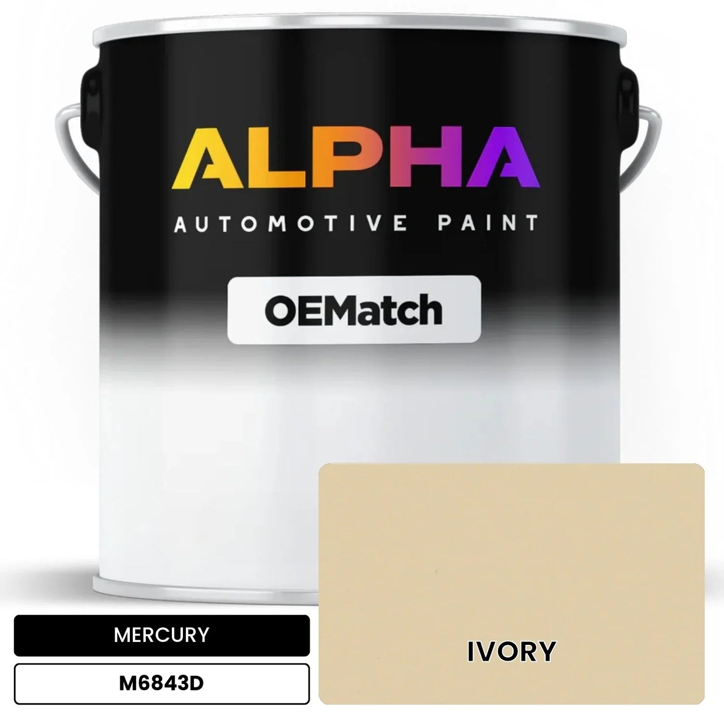 MERCURY IVORY M6843D OEMatch Basecoat