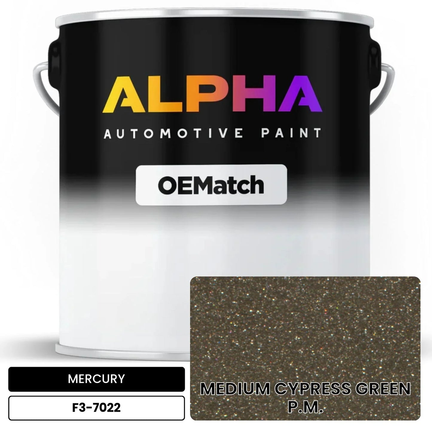 MERCURY MEDIUM CYPRESS GREEN P.M. F3-7022 OEMatch Basecoat