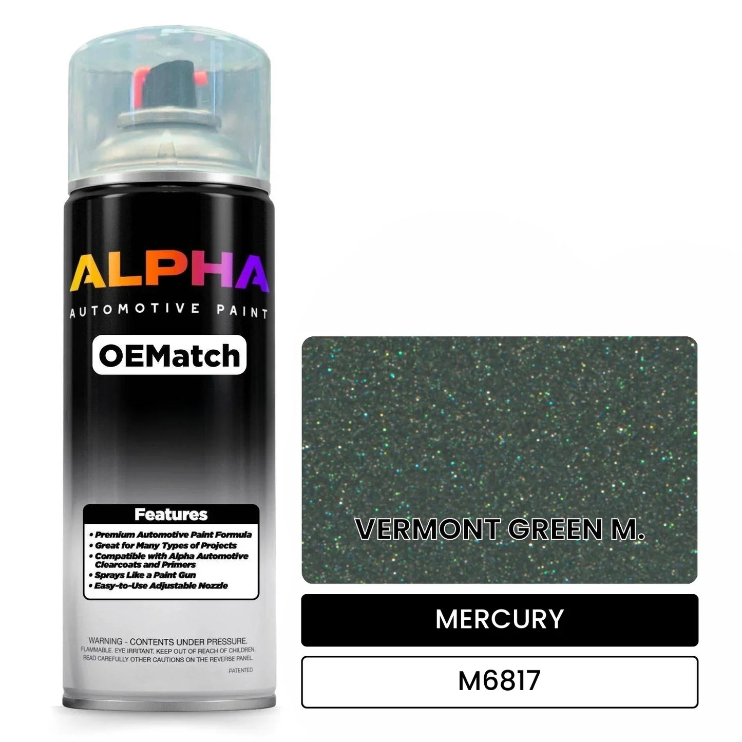 MERCURY VERMONT GREEN M. M6817 OEMatch Spraycan