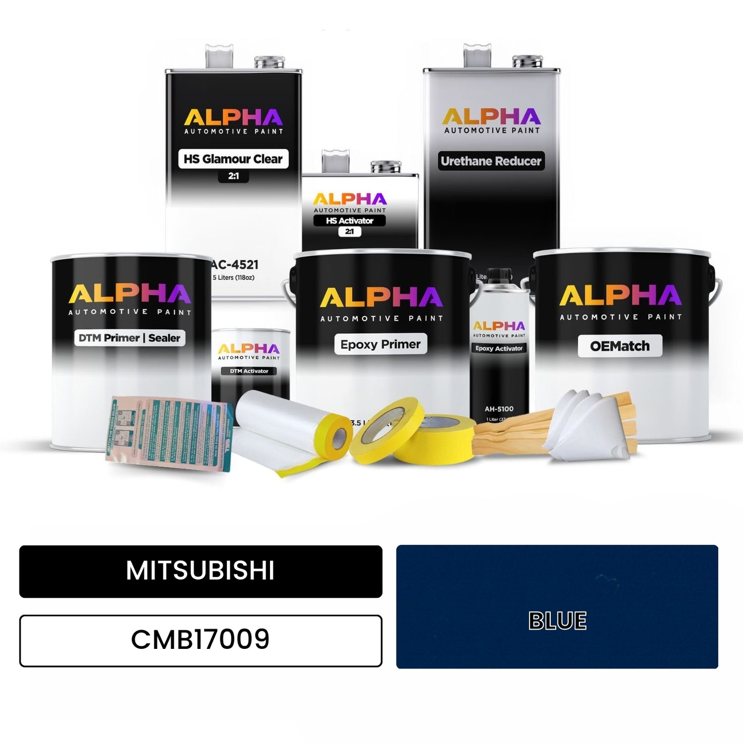 MITSUBISHI BLUE CMB17009 OEMatch Vehicle Paint Kit