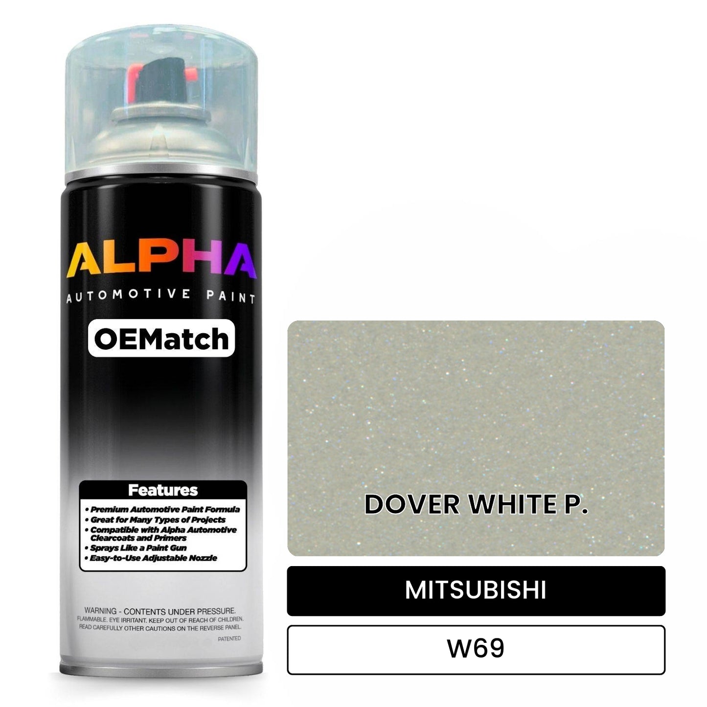 MITSUBISHI DOVER WHITE P. W69 OEMatch Spraycan