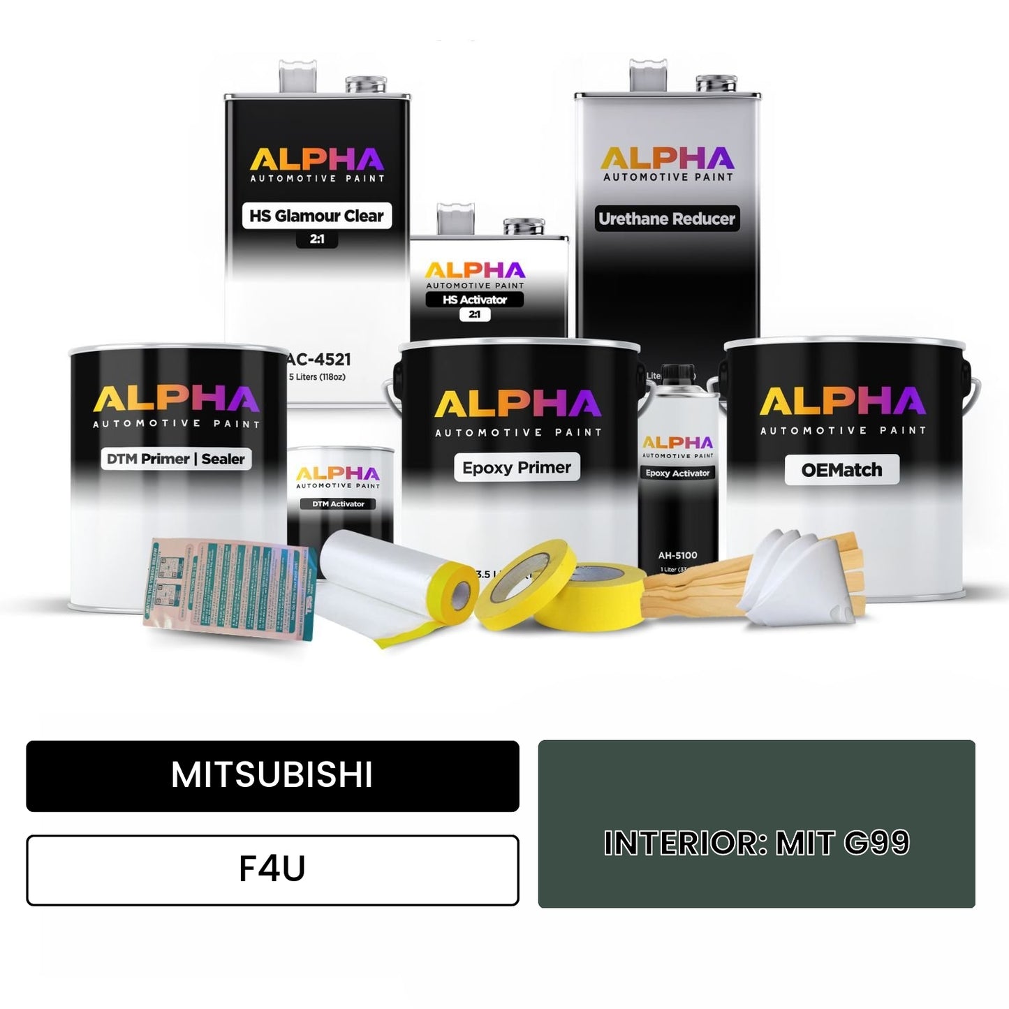 MITSUBISHI INTERIOR: MIT G99 F4U OEMatch Vehicle Paint Kit