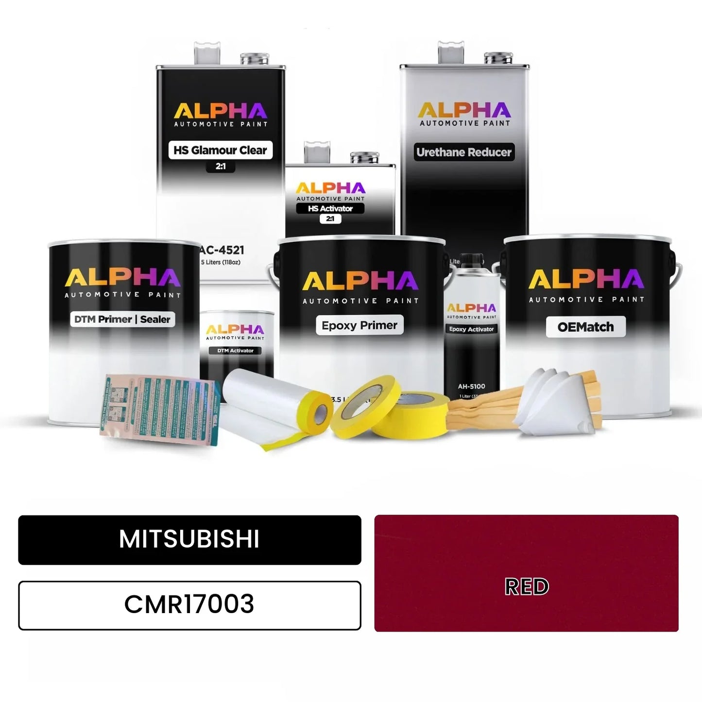 MITSUBISHI RED CMR17003 OEMatch Vehicle Paint Kit