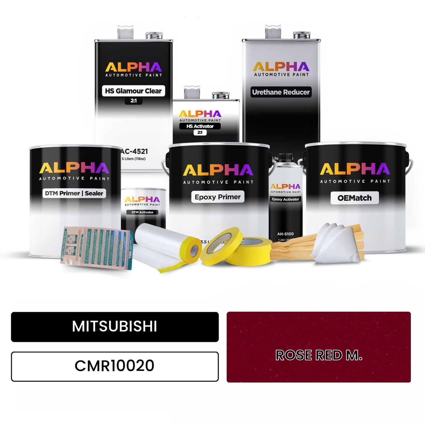 MITSUBISHI ROSE RED M. CMR10020 OEMatch Vehicle Paint Kit
