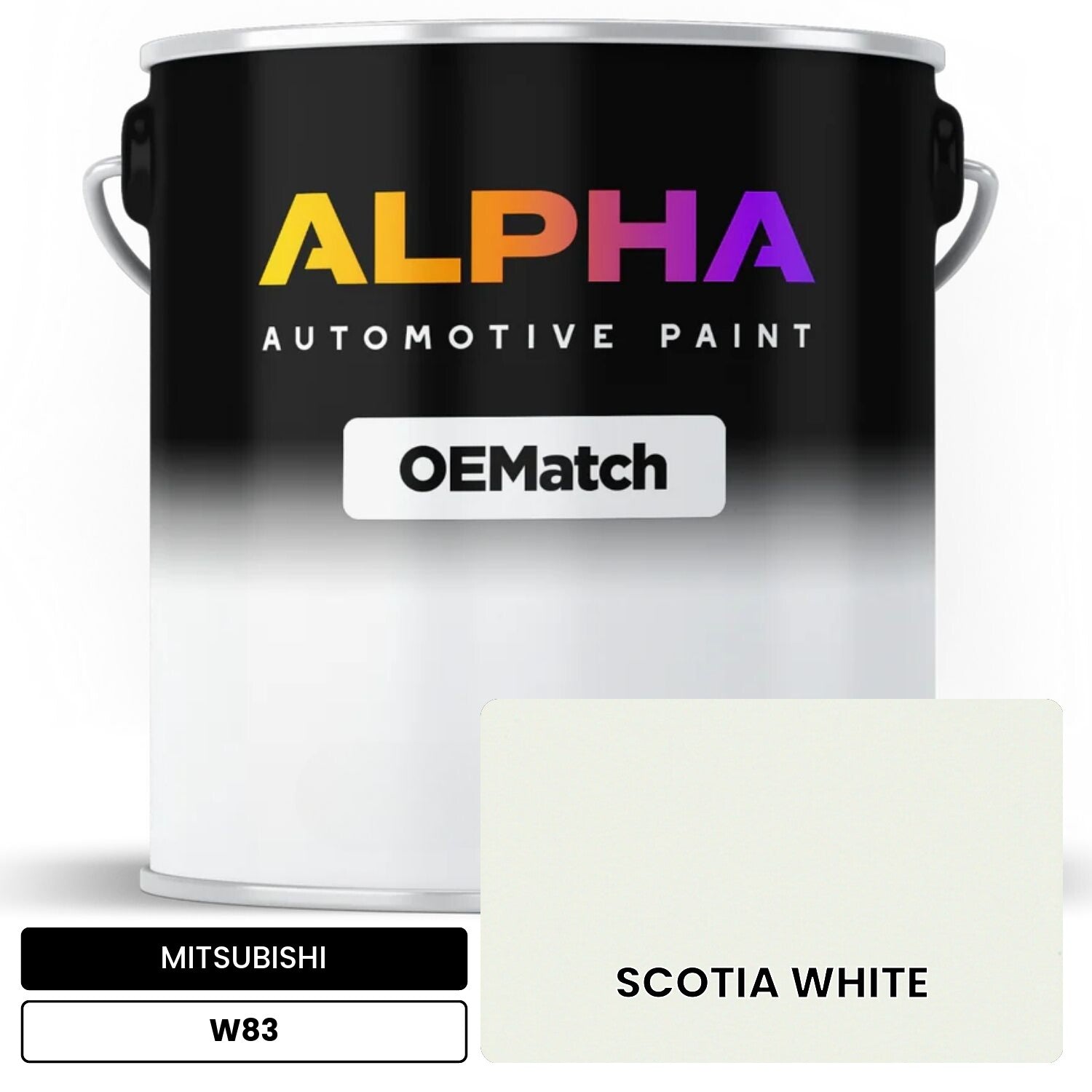 MITSUBISHI SCOTIA WHITE W83 | OEMatch Automotive Basecoat – The