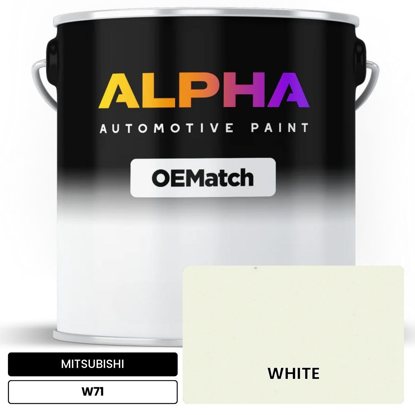 MITSUBISHI WHITE W71 OEMatch Basecoat