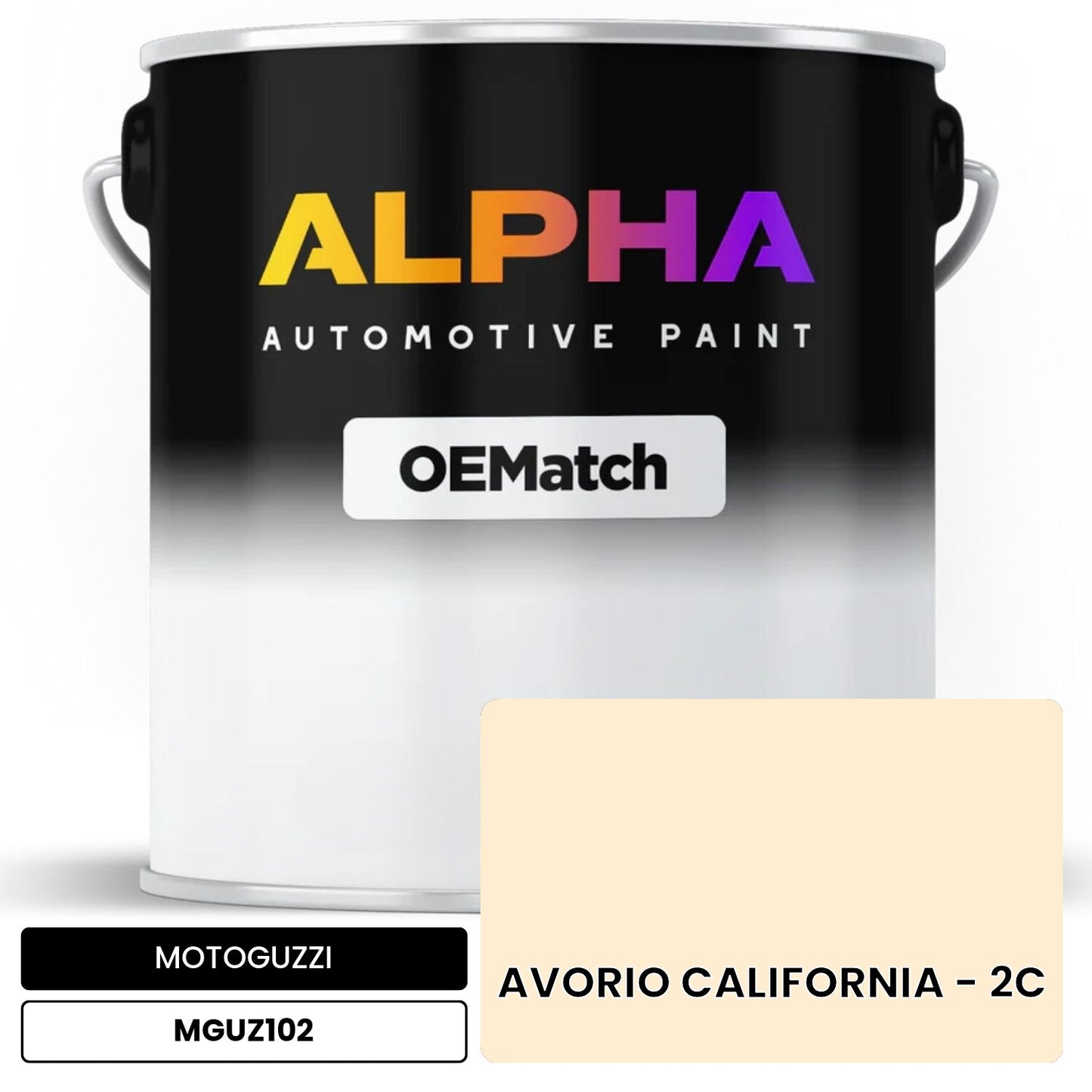 MOTOGUZZI AVORIO CALIFORNIA - 2C MGUZ102 OEMatch Basecoat