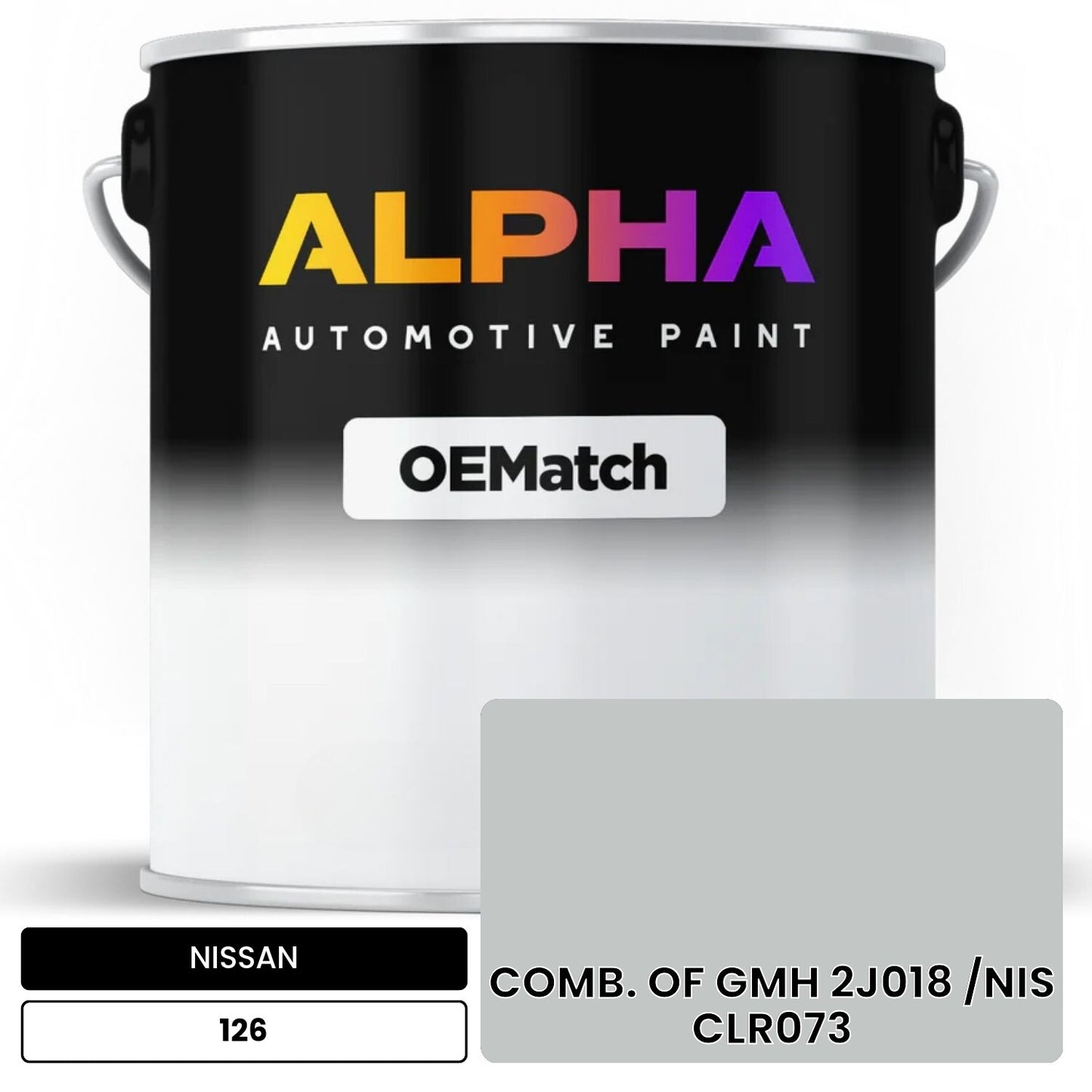 NISSAN COMB. OF GMH 2J018 /NIS CLR073 126 OEMatch Basecoat