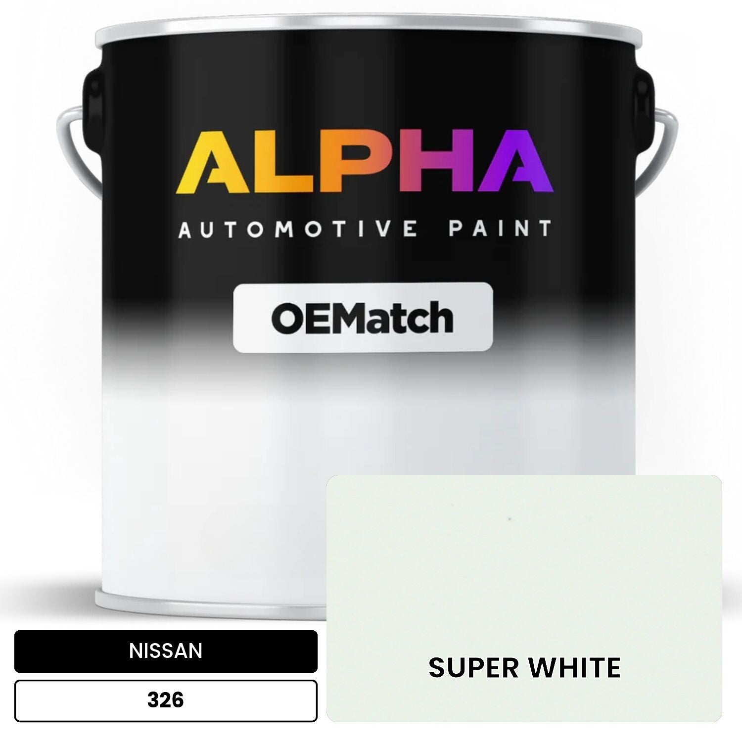 Nissan Super White 326 | OEMatch Basecoat – The Spray Source