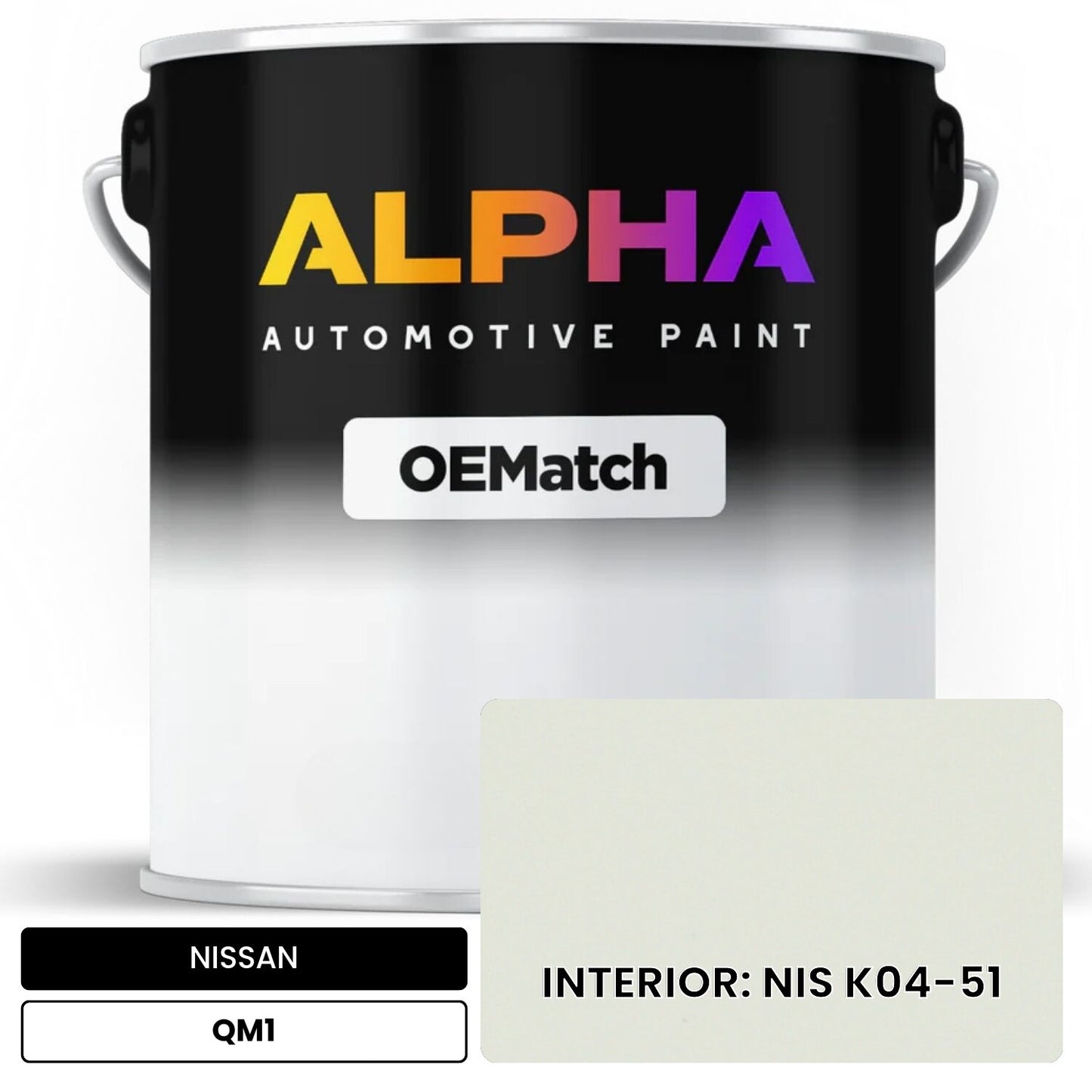 NISSAN INTERIOR: NIS K04-51 QM1 OEMatch Basecoat