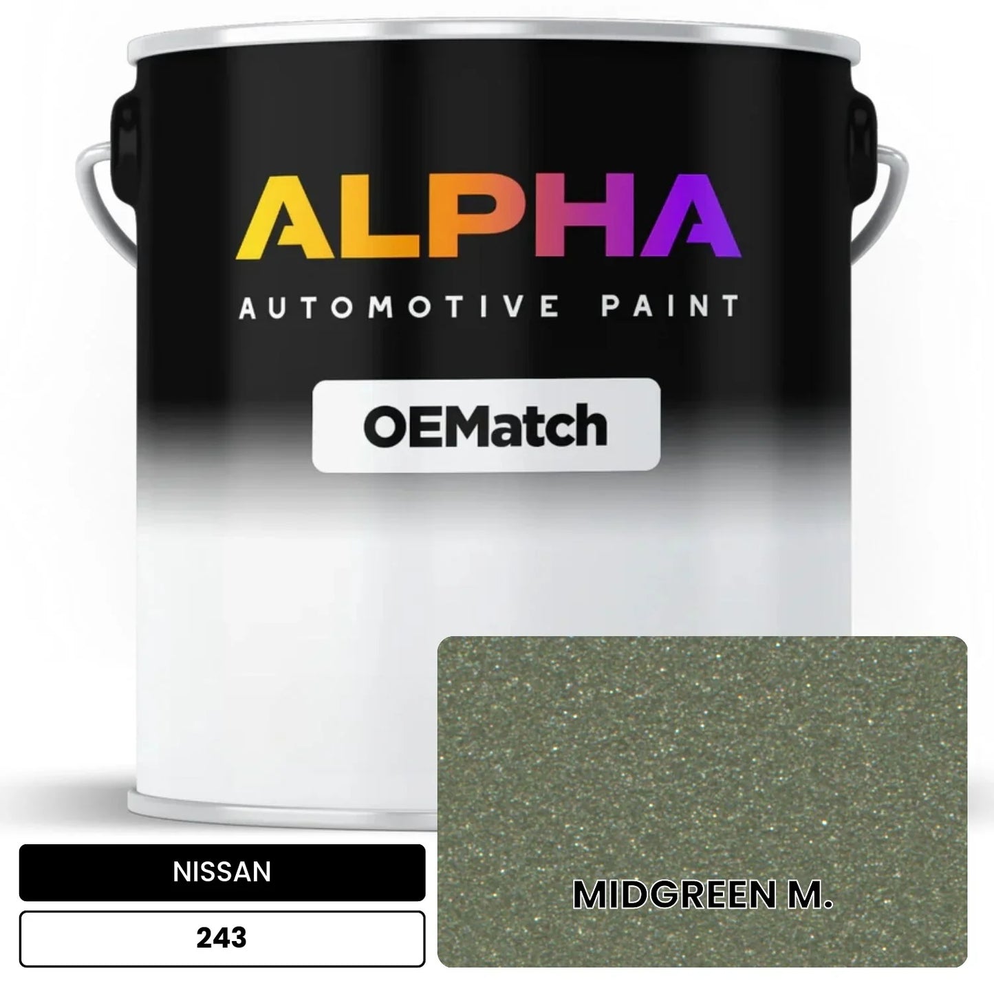 NISSAN MIDGREEN M. 243 OEMatch Basecoat