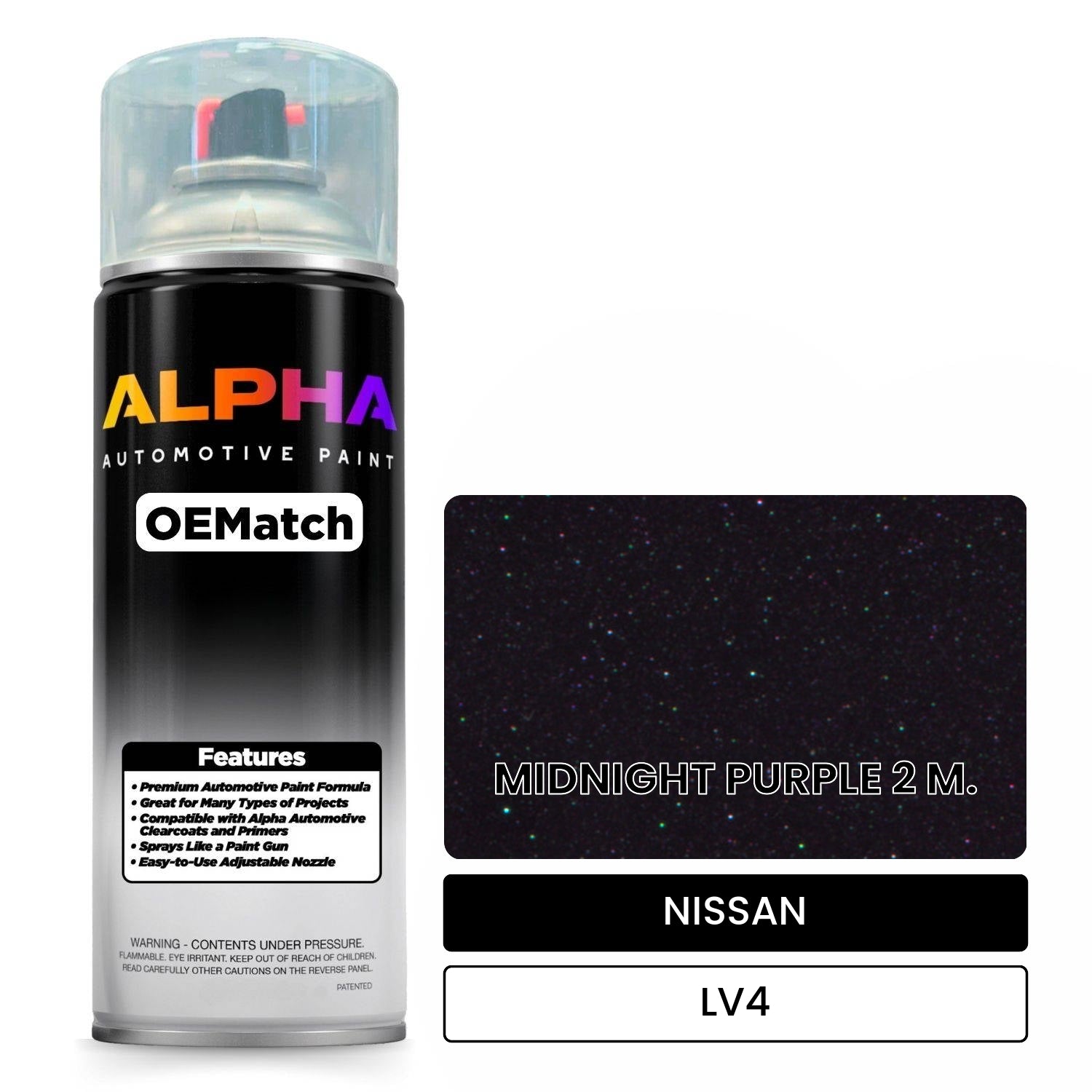 NISSAN MIDNIGHT PURPLE 2 M. LV4 | OEMatch Automotive Spraycan