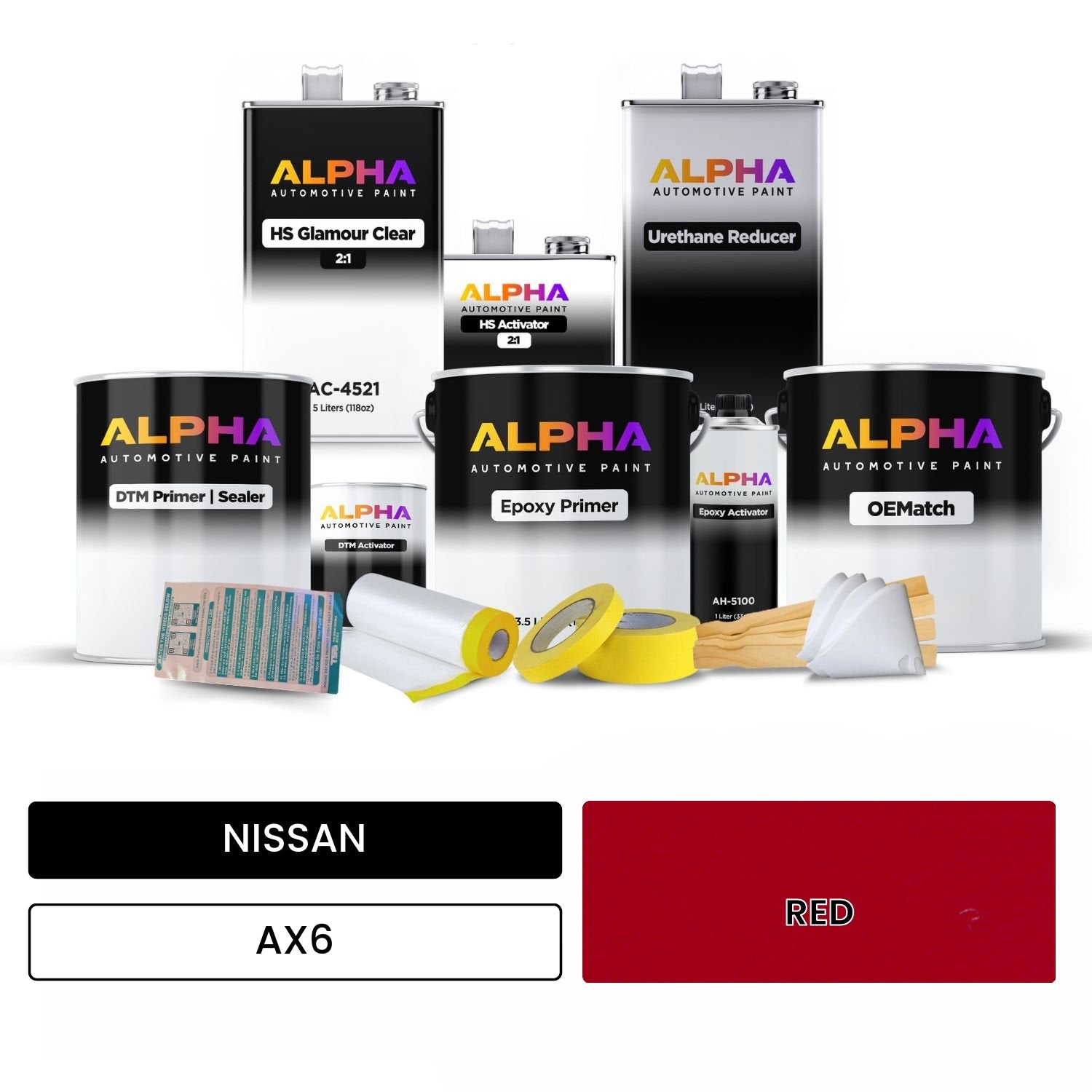 NISSAN RED AX6 | OEMatch Automotive Vehicle Paint Kit – The Spray