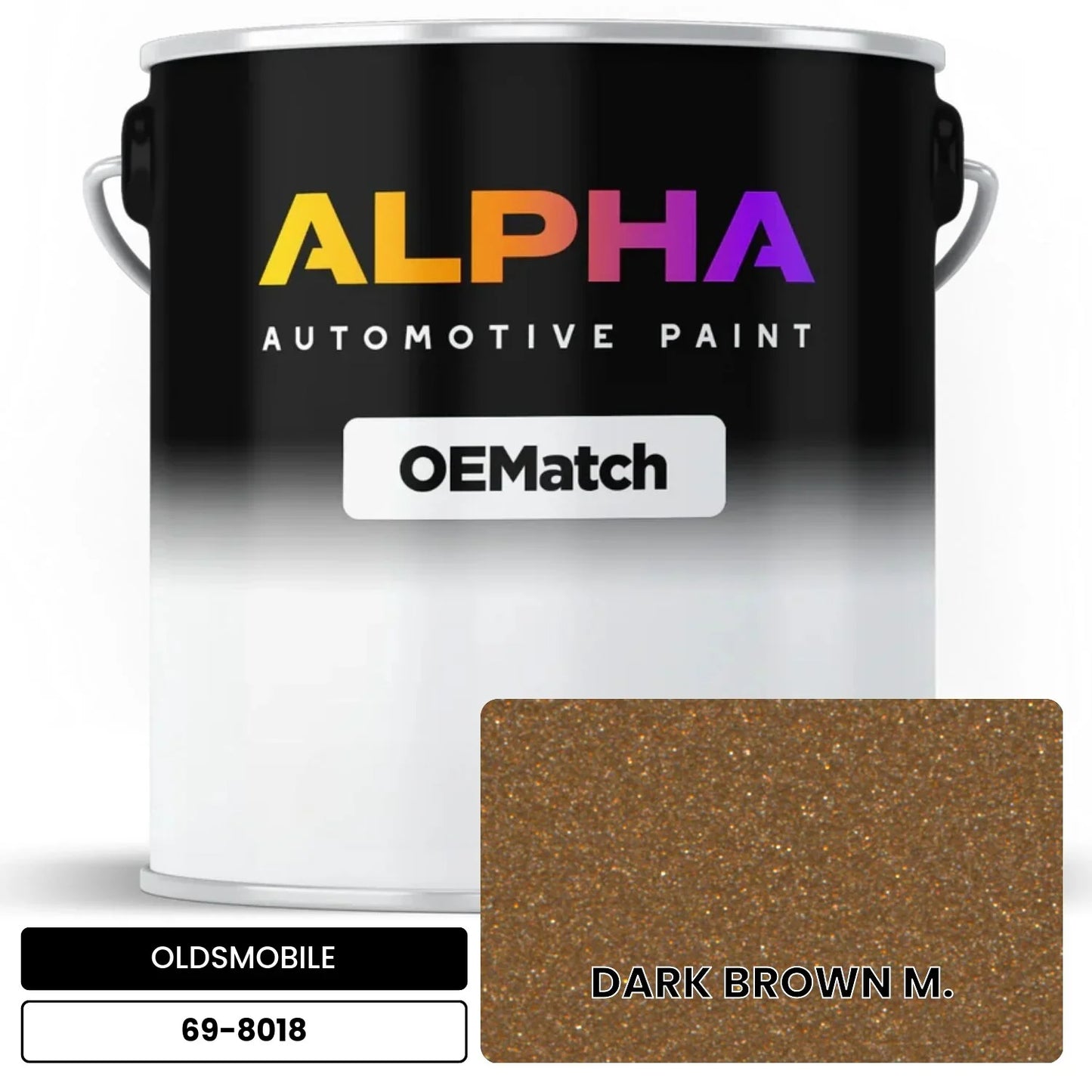 OLDSMOBILE DARK BROWN M. 69-8018 OEMatch Basecoat