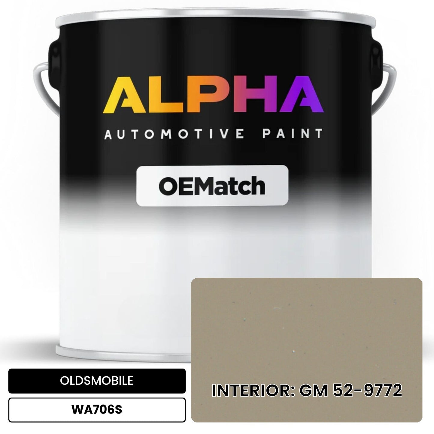 OLDSMOBILE INTERIOR: GM 52-9772 WA706S OEMatch Basecoat