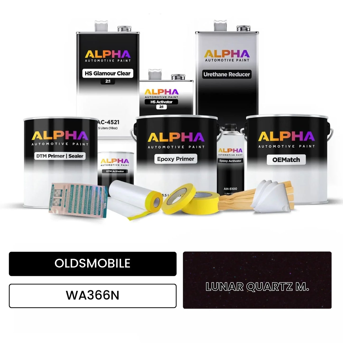 OLDSMOBILE LUNAR QUARTZ M. WA366N OEMatch Vehicle Paint Kit