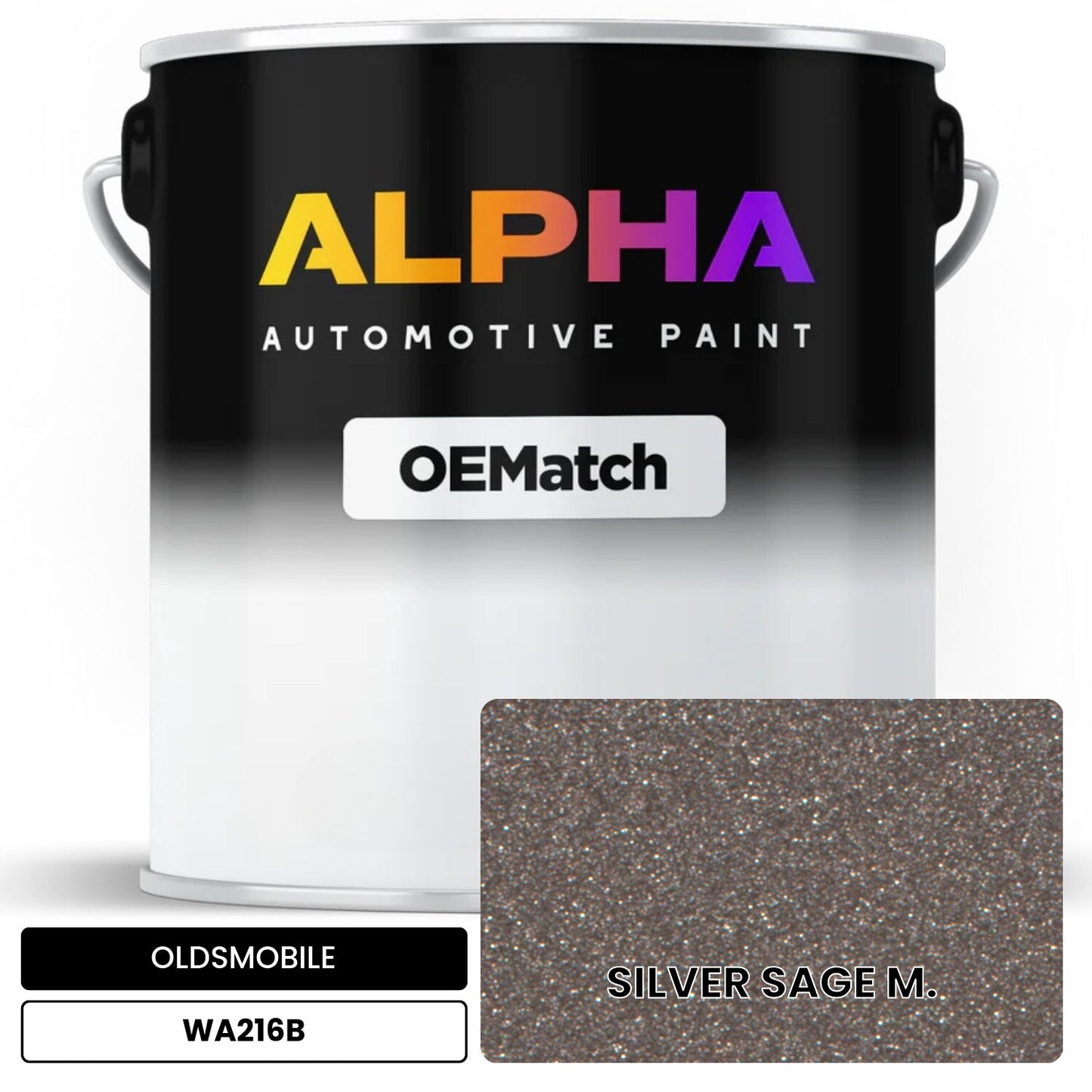OLDSMOBILE SILVER SAGE M. WA216B OEMatch Basecoat