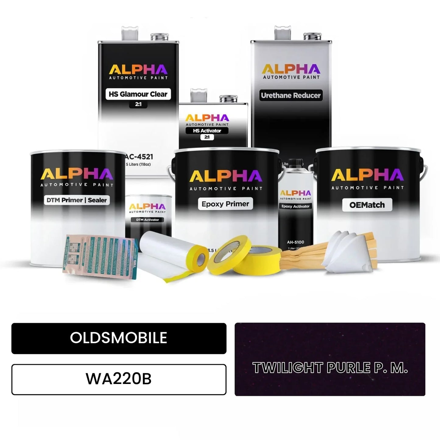 OLDSMOBILE TWILIGHT PURLE P. M. WA220B OEMatch Vehicle Paint Kit
