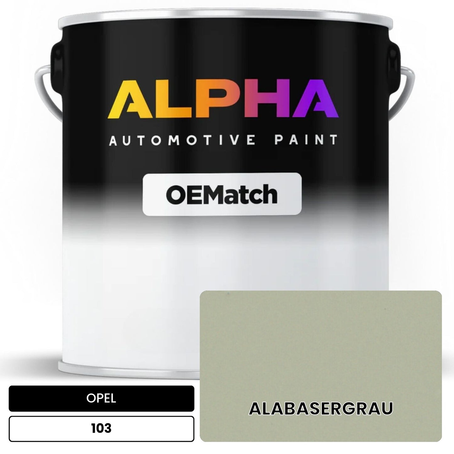 OPEL ALABASERGRAU 103 OEMatch Basecoat