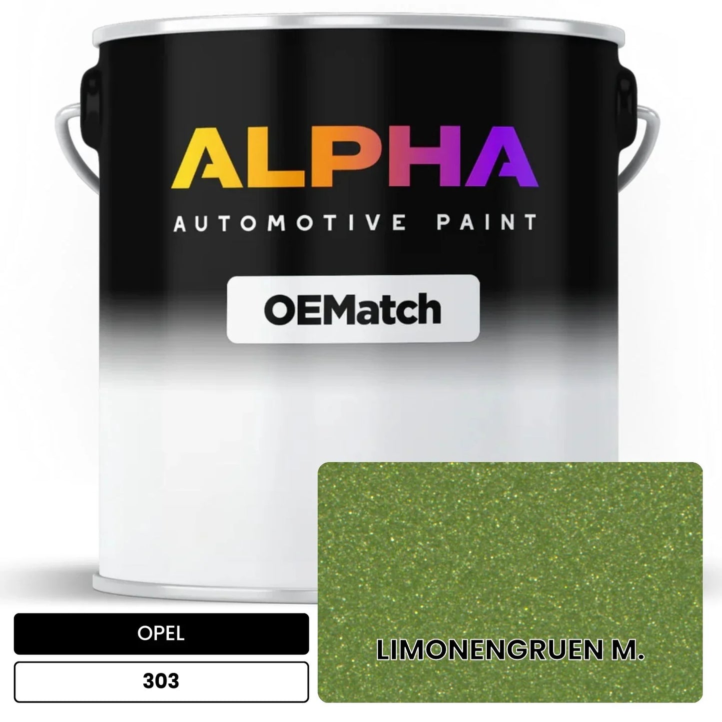 OPEL LIMONENGRUEN M. 303 OEMatch Basecoat