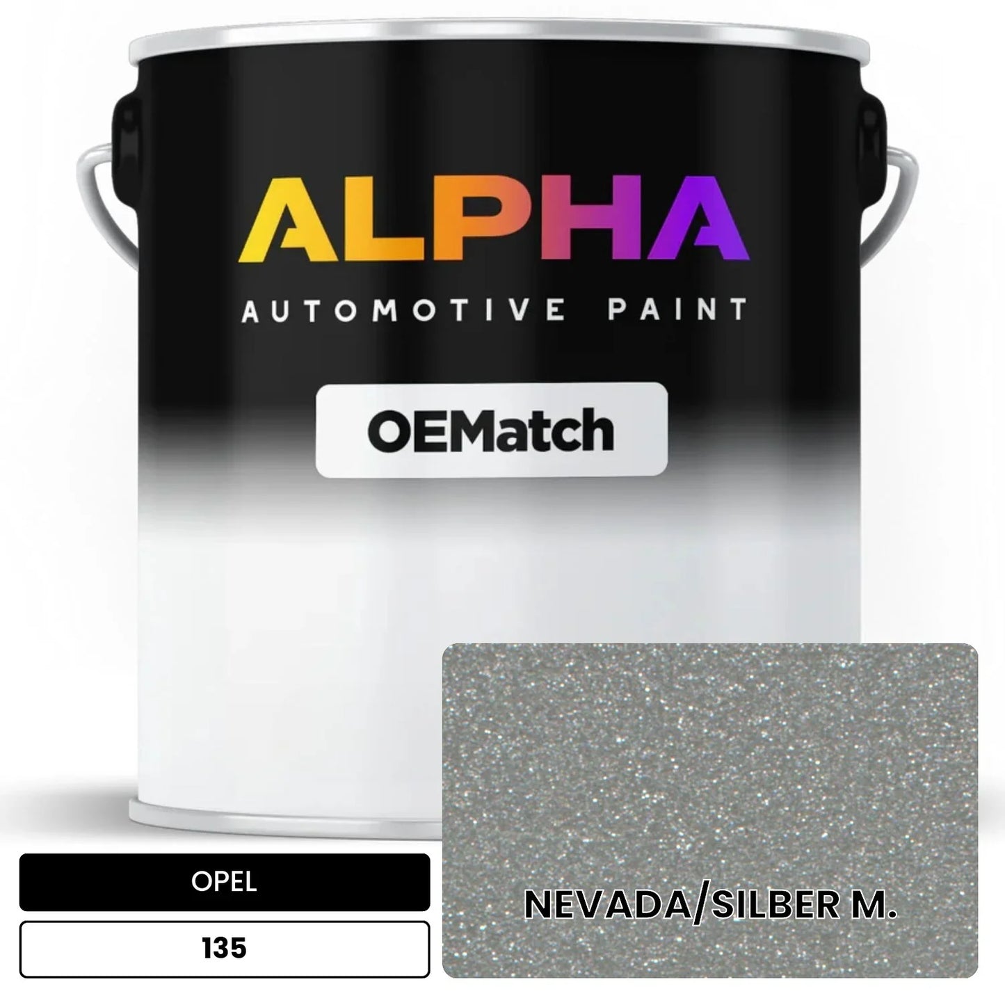 OPEL NEVADA/SILBER M. 135 OEMatch Basecoat