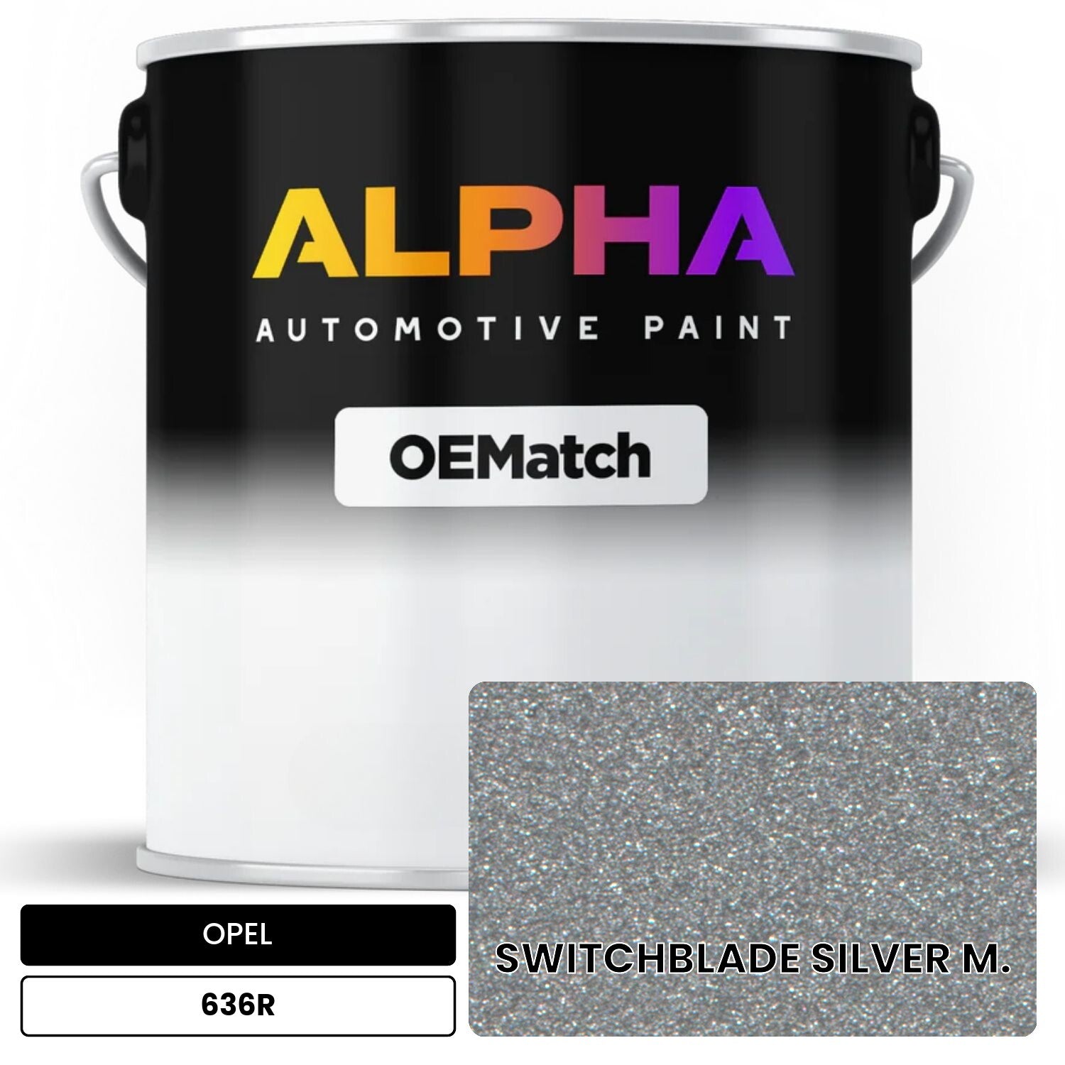 OPEL SWITCHBLADE SILVER M. 636R | OEMatch Automotive Basecoat