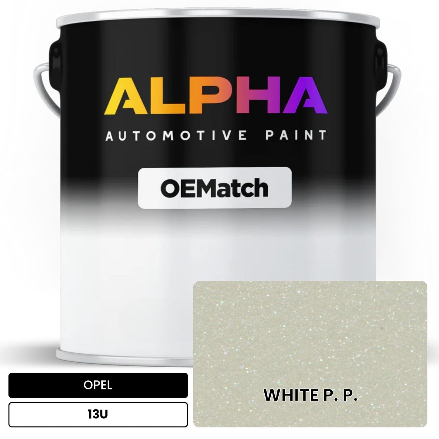 OPEL WHITE P. P. 13U OEMatch Basecoat