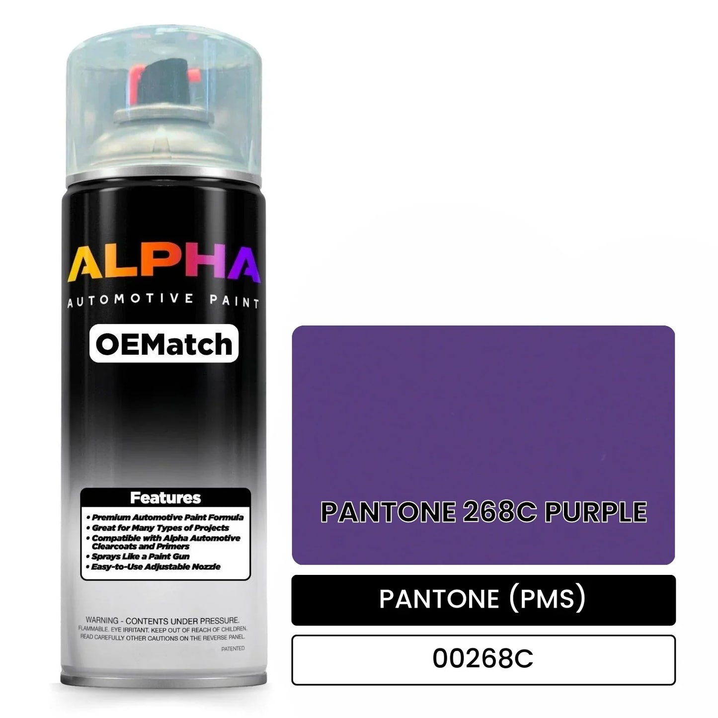PANTONE (PMS) PANTONE 268C PURPLE 00268C OEMatch Spraycan