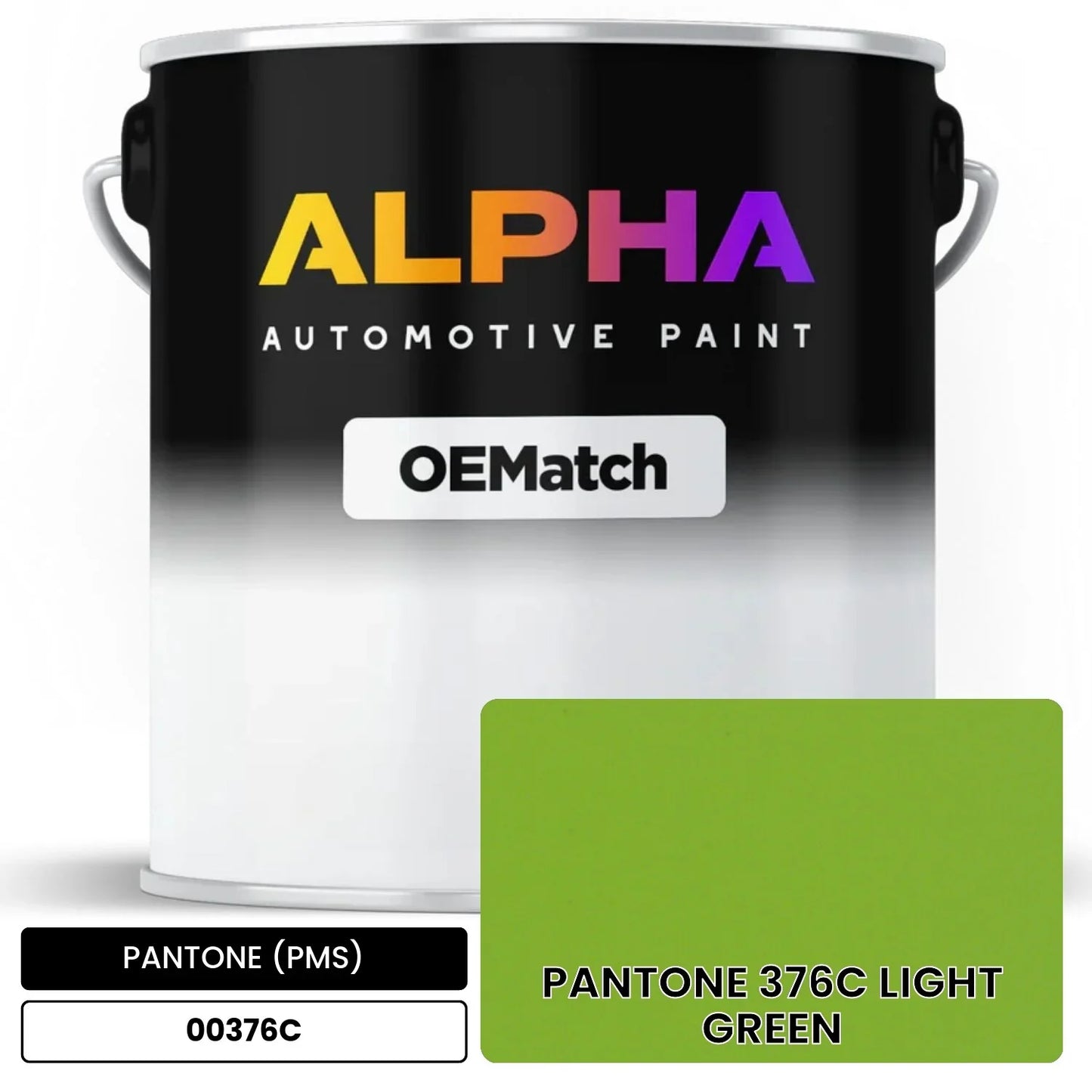 PANTONE (PMS) PANTONE 376C LIGHT GREEN 00376C OEMatch Basecoat