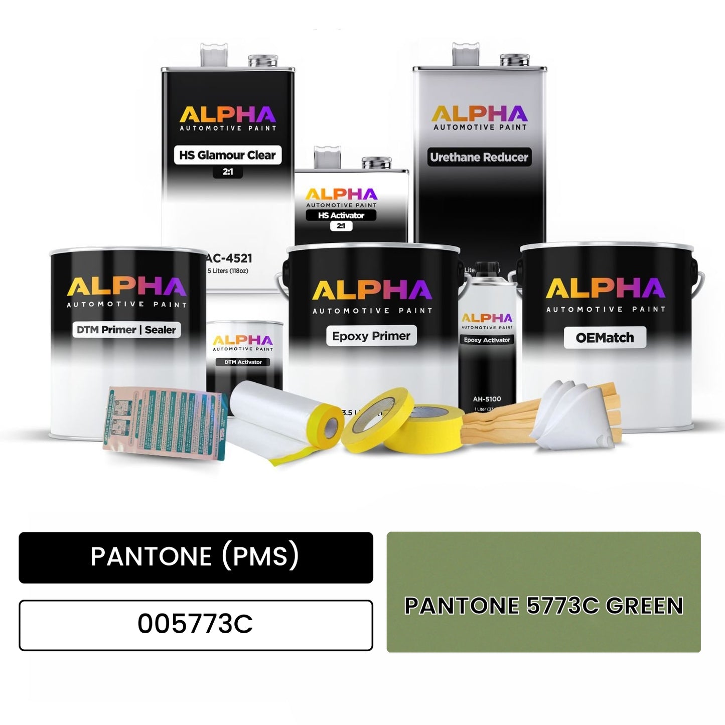 PANTONE (PMS) PANTONE 5773C GREEN 005773C OEMatch Vehicle Paint Kit