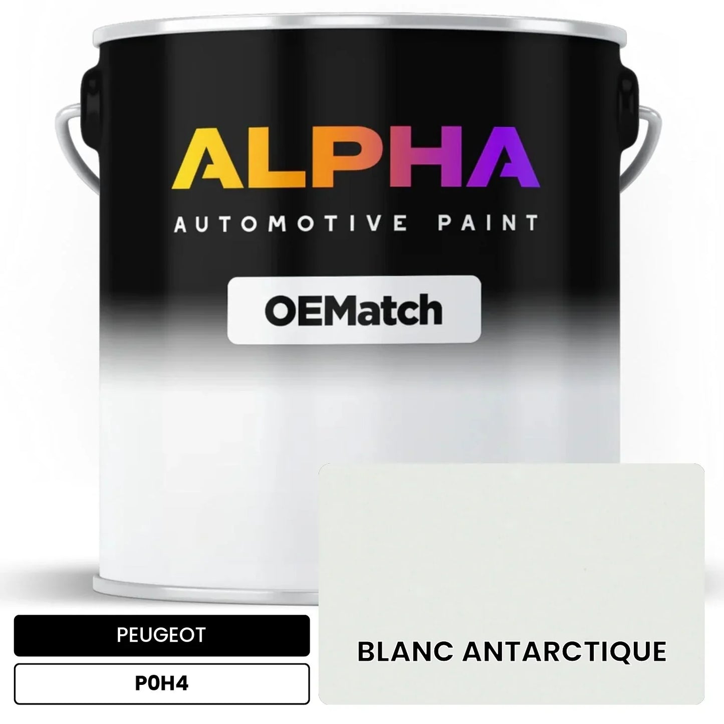 PEUGEOT BLANC ANTARCTIQUE P0H4 OEMatch Basecoat