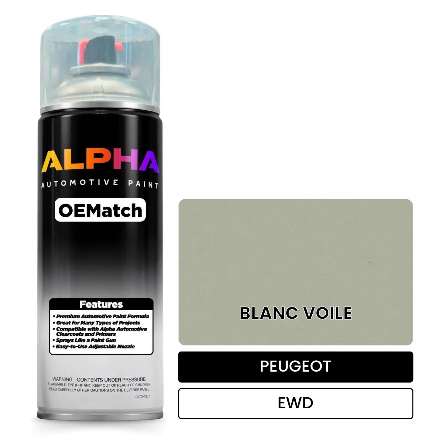 PEUGEOT BLANC VOILE EWD OEMatch Spraycan