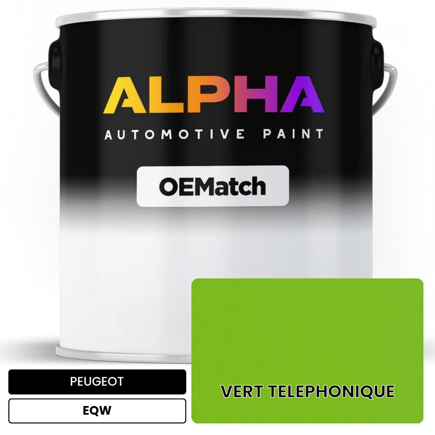 PEUGEOT VERT TELEPHONIQUE EQW OEMatch Basecoat