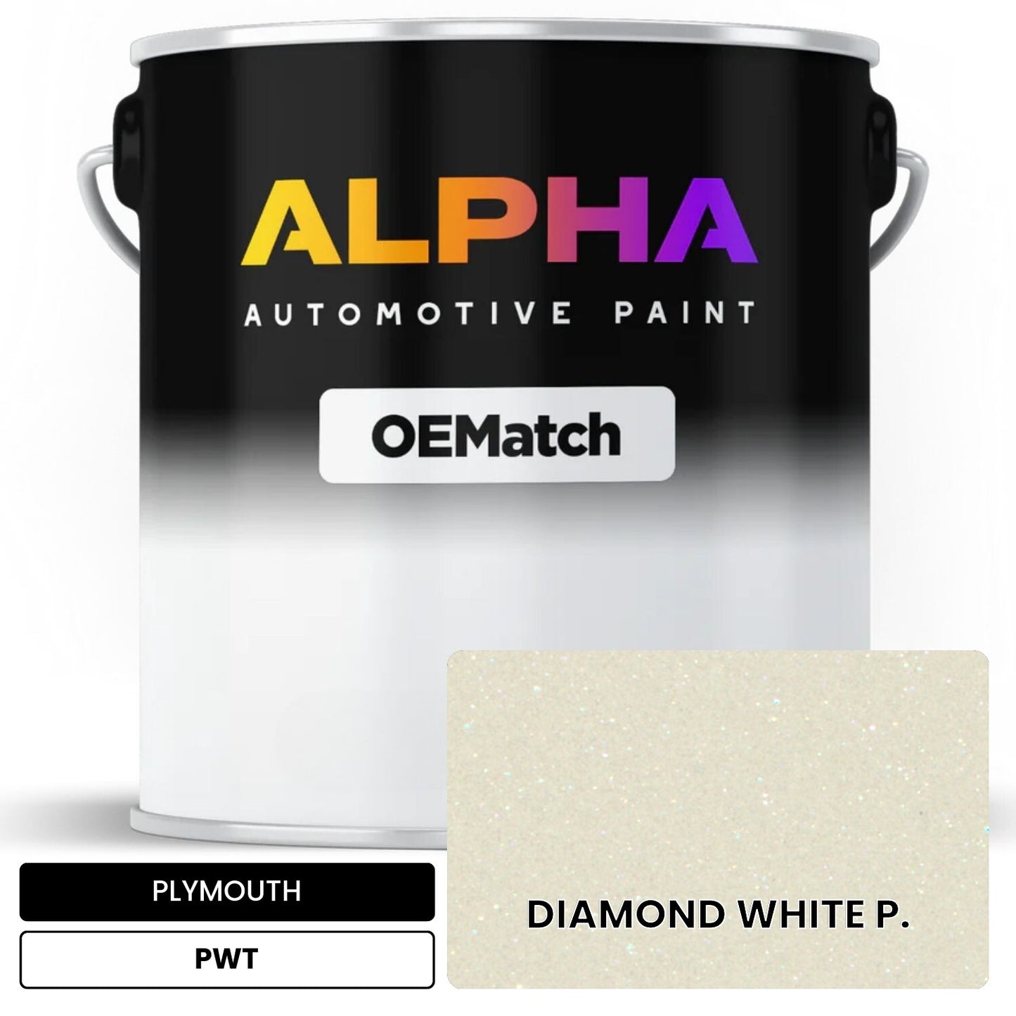 PLYMOUTH DIAMOND WHITE P. PWT OEMatch Basecoat