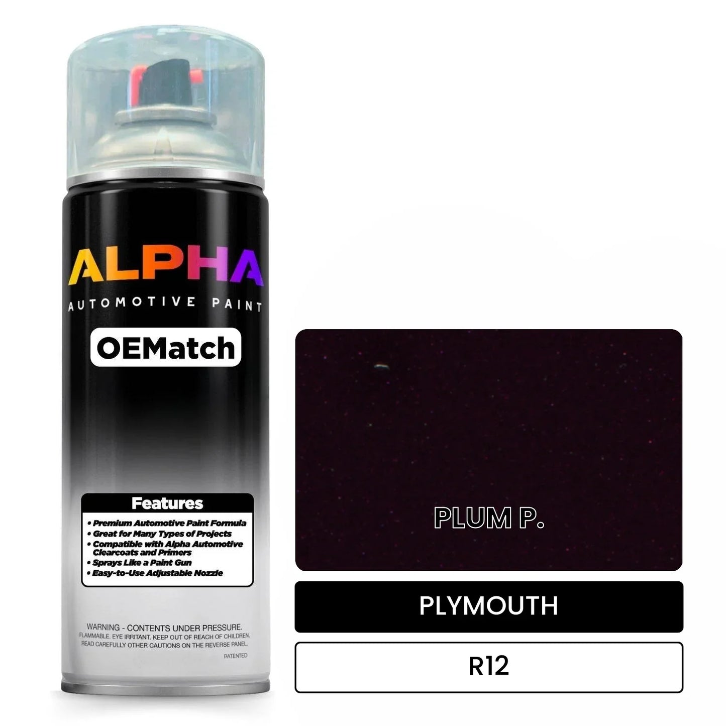 PLYMOUTH PLUM P. R12 OEMatch Spraycan